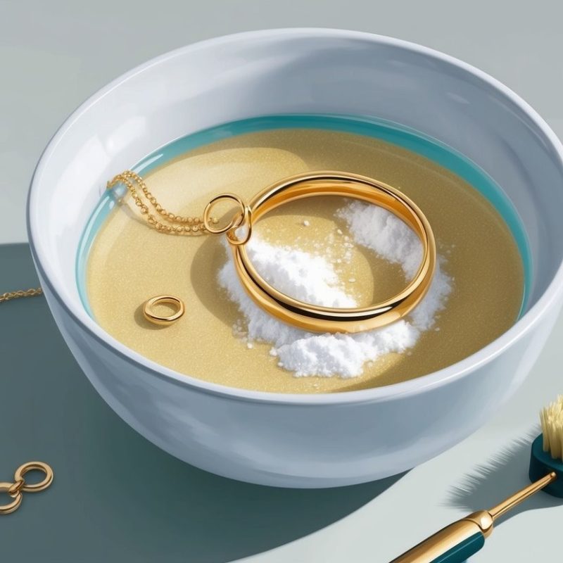 clean gold jewelry