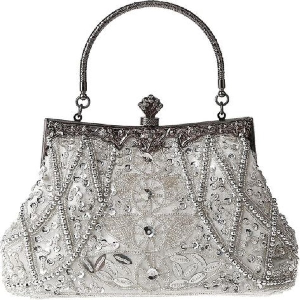 attire with an elegant evening bag