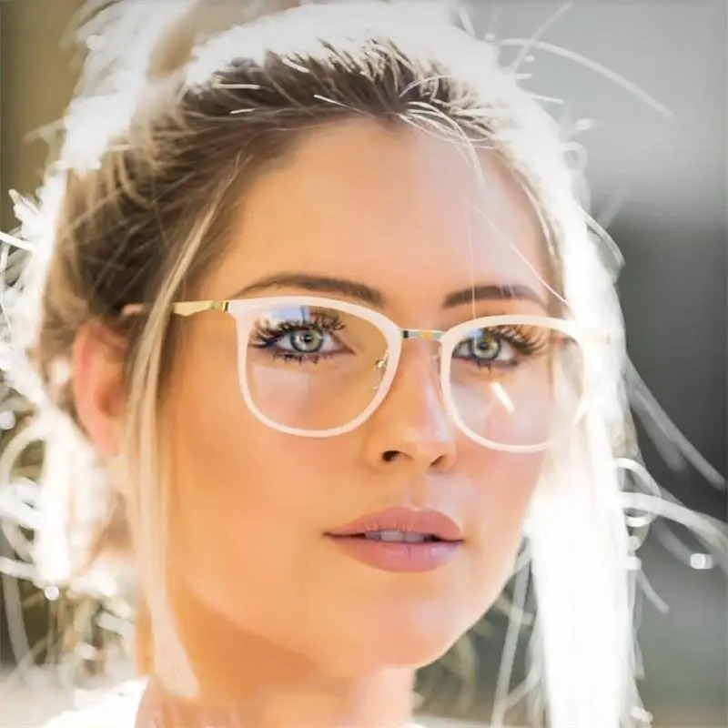 white glasses