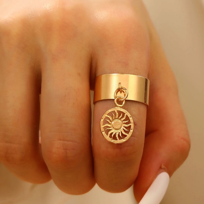 pentagram sun ring