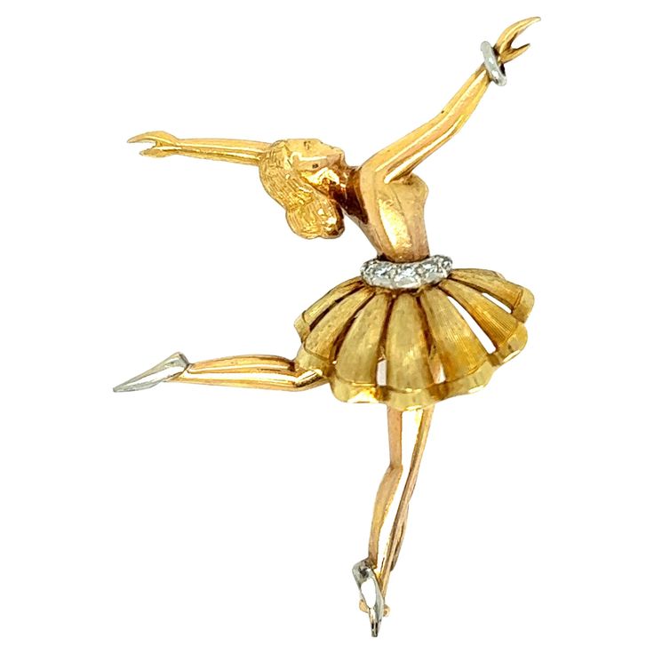 vintage ballerina brooch