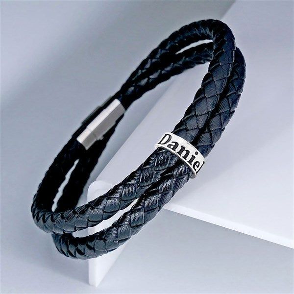 braided leather bracelet