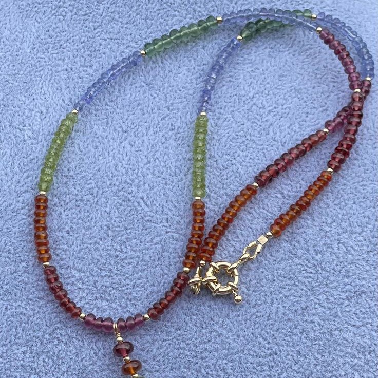 beaded lariat necklace