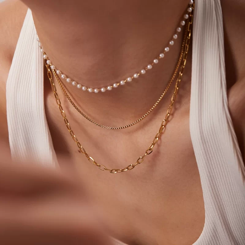 layer necklaces
