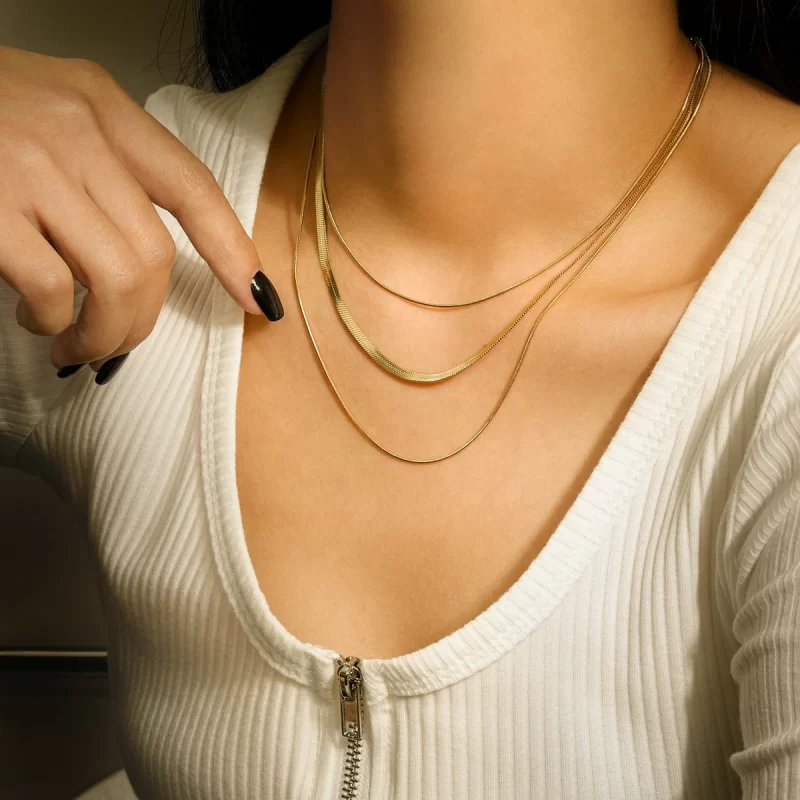 layer necklaces