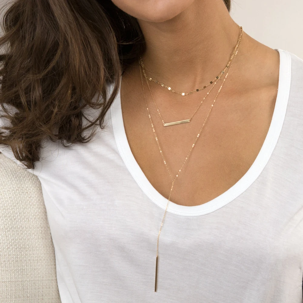 layer necklaces