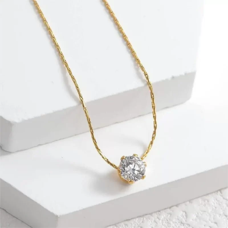 dainty necklaces gold