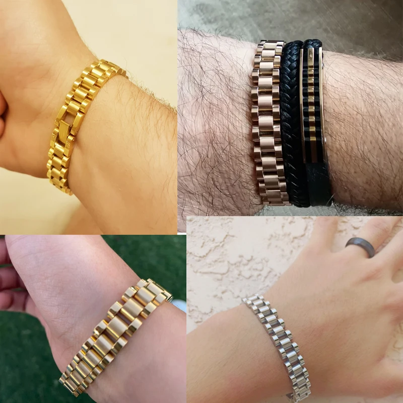 mens gold bracelets
