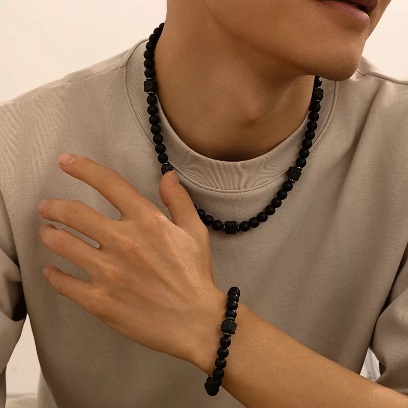 mens beaded necklaces