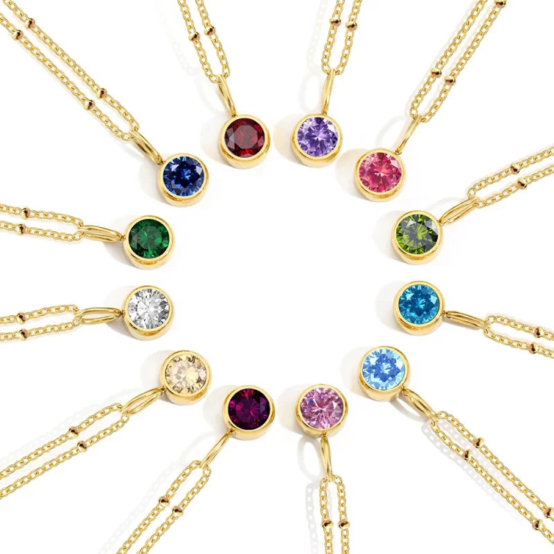 birthstone necklaces