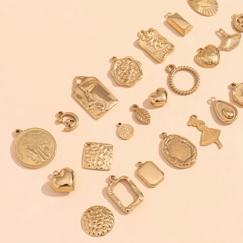 gold charms for necklaces