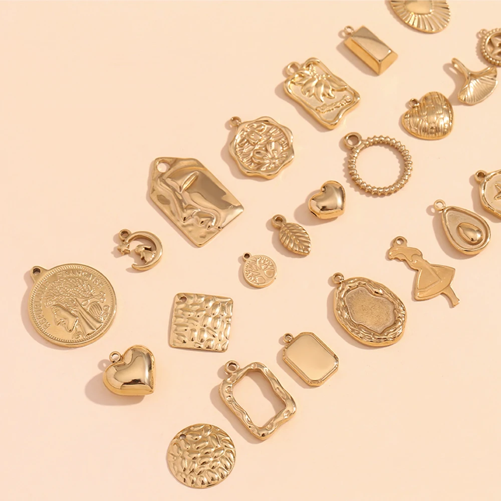 gold charms for necklaces