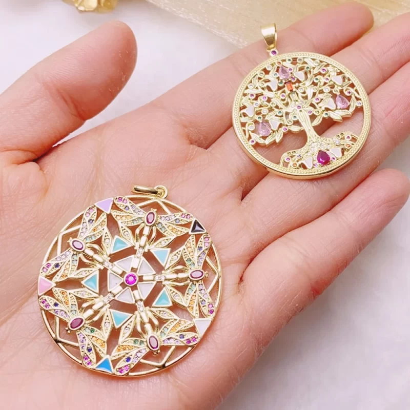gold charms for necklaces