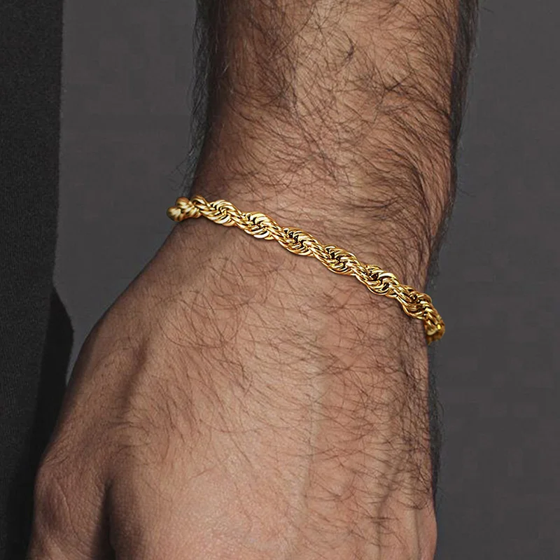 mens gold bracelets