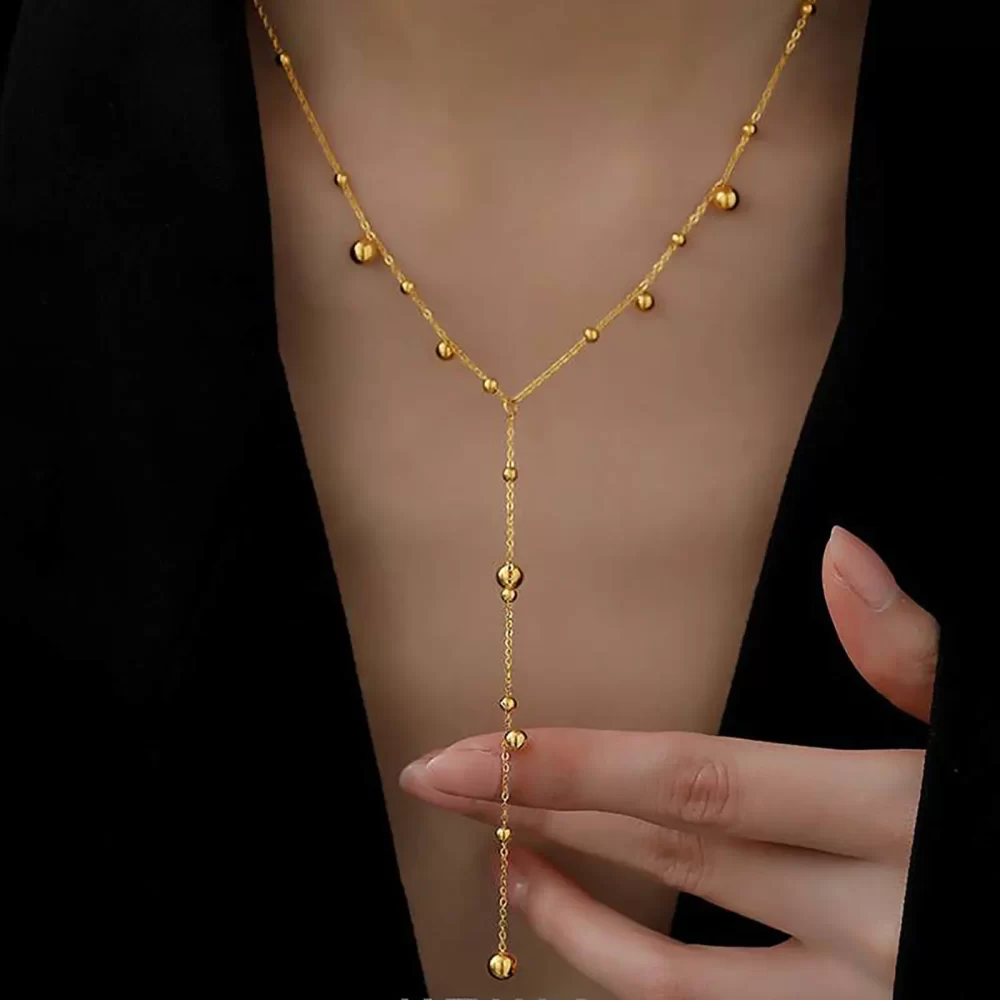 dainty necklaces gold