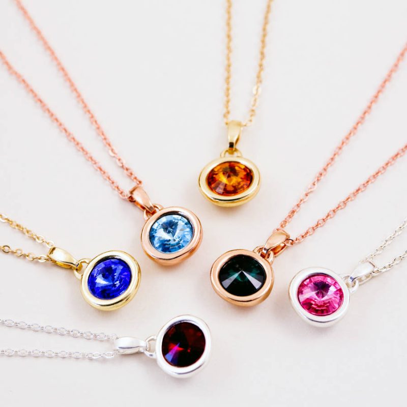 birthstone necklaces
