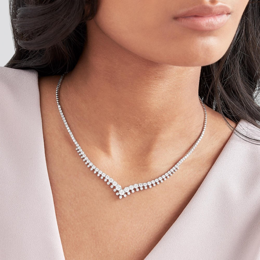 white gold necklaces