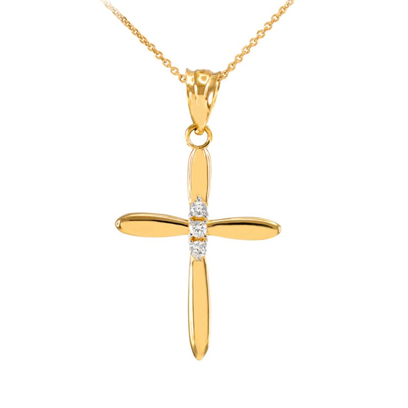 gold cross necklaces