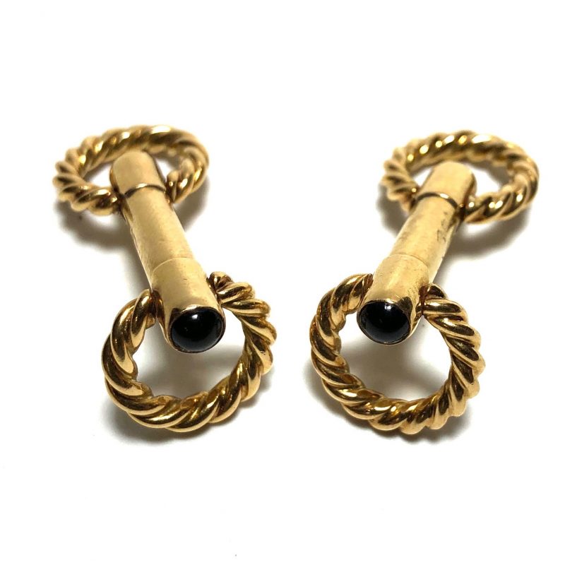 18k gold cufflinks