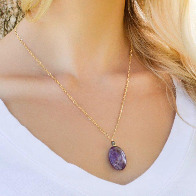 amethyst necklaces
