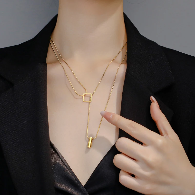 layer necklaces
