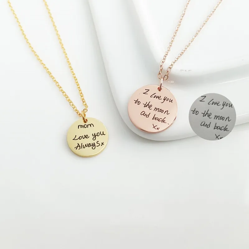 engraved necklaces