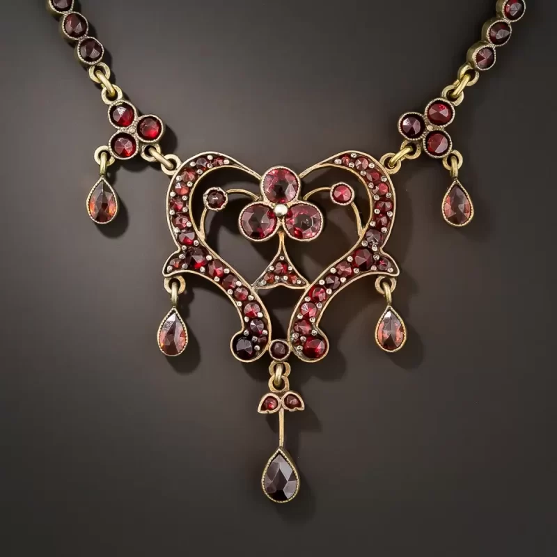 garnet necklaces