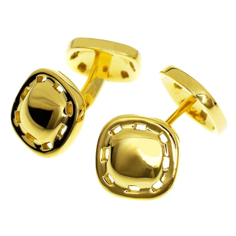 18k gold cufflinks