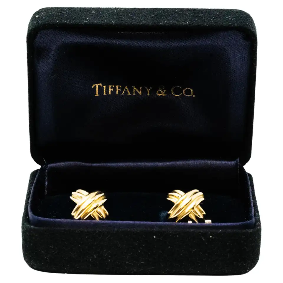 18k gold cufflinks