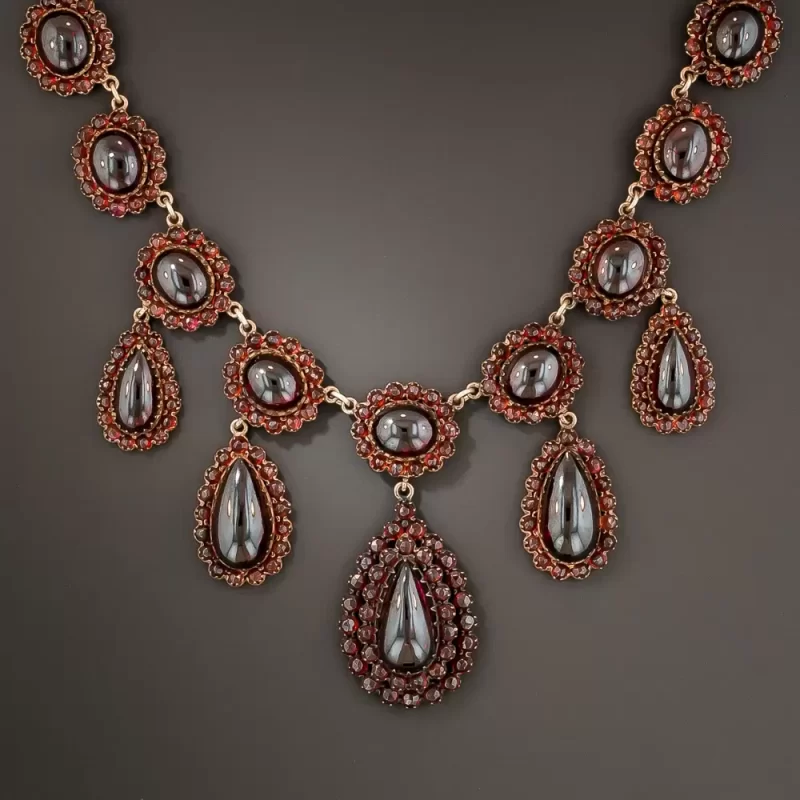 garnet necklaces