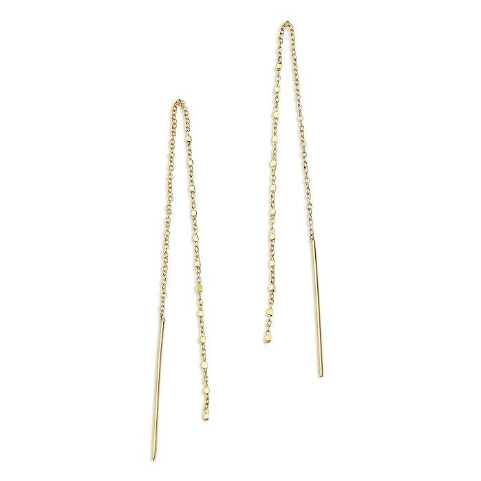 gold threader earrings