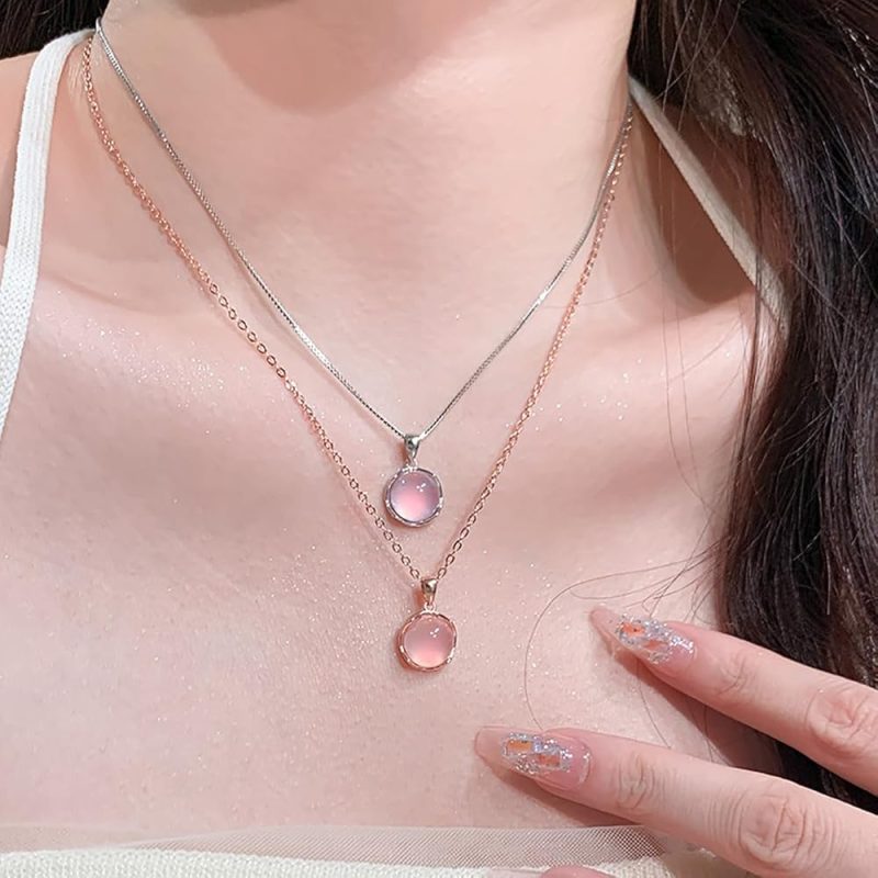 pink necklaces
