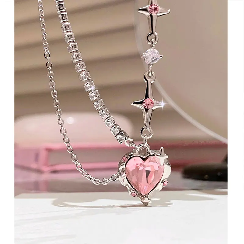 pink necklaces