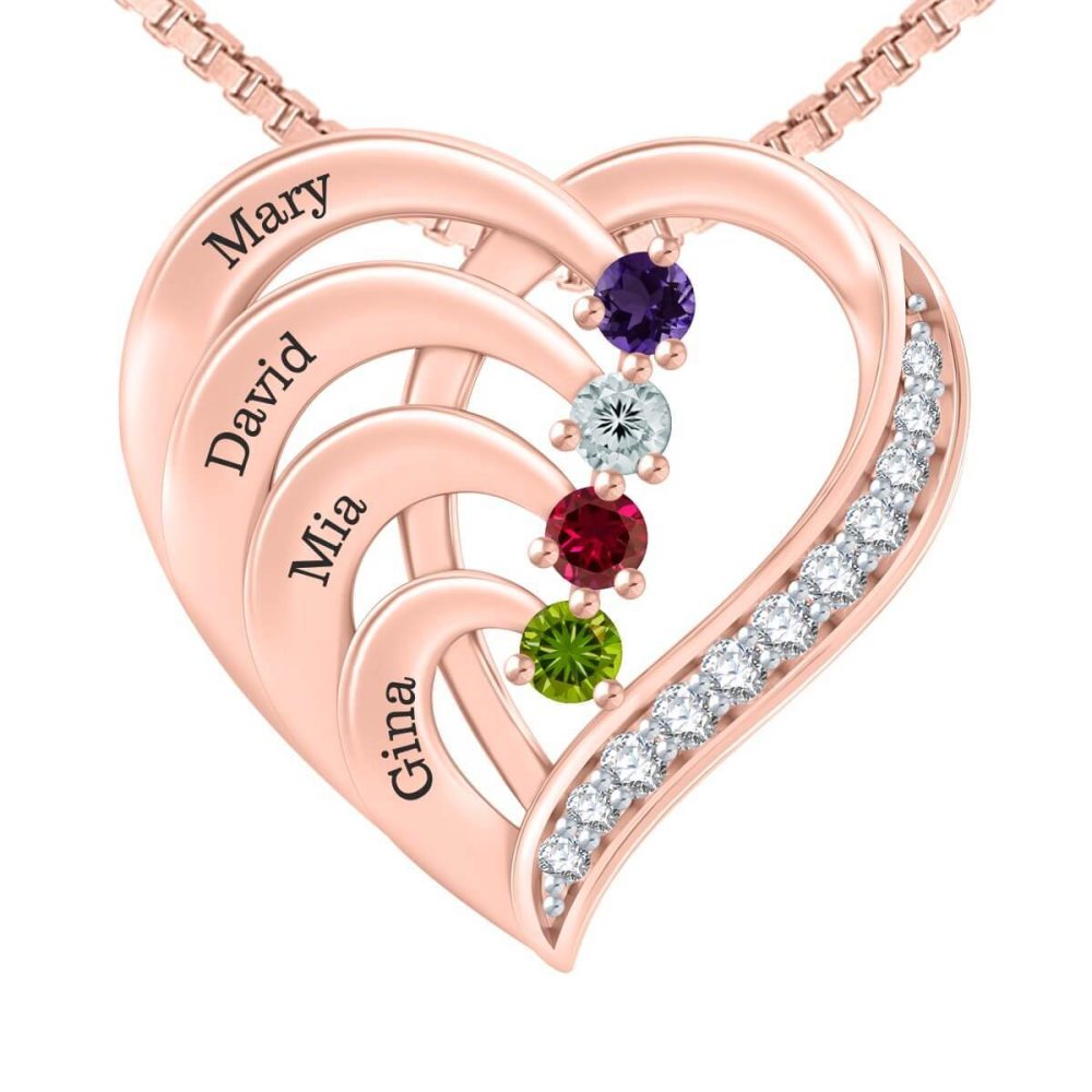 birthstone necklaces for mom