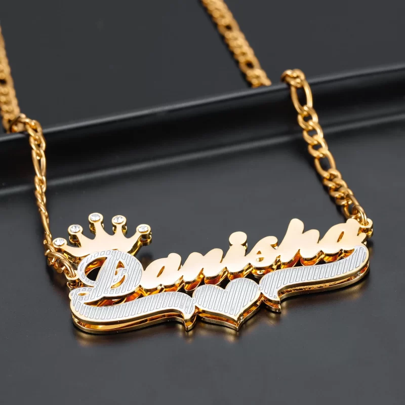 gold name necklaces