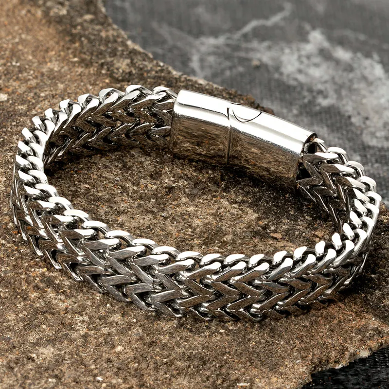 mens silver bracelets