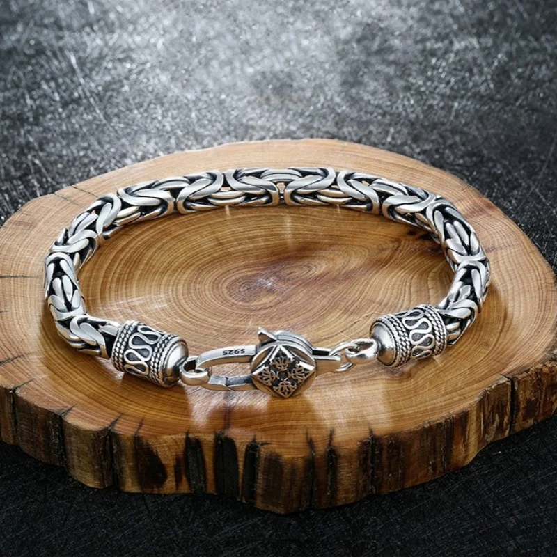 mens silver bracelets