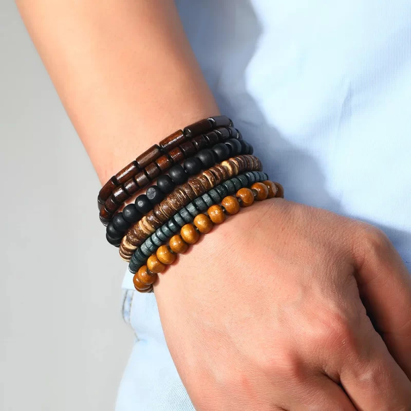 mens beaded bracelets
