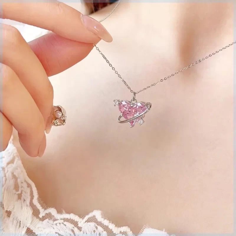 pink necklaces