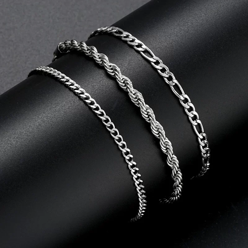 mens silver bracelets