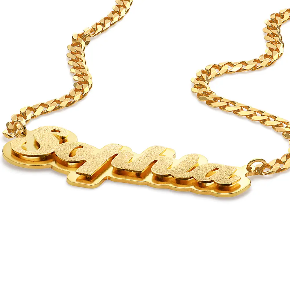 gold name necklaces
