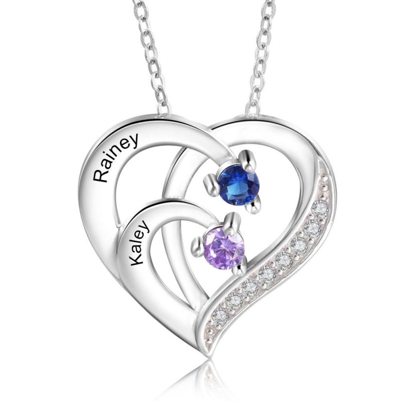 birthstone necklaces for mom