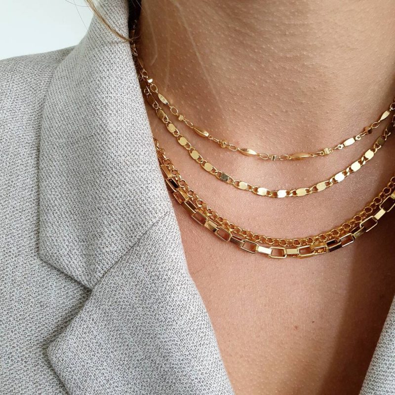 gold layering necklaces