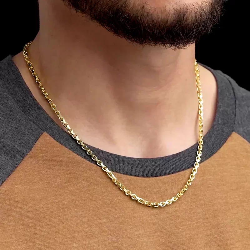 mens gold necklaces