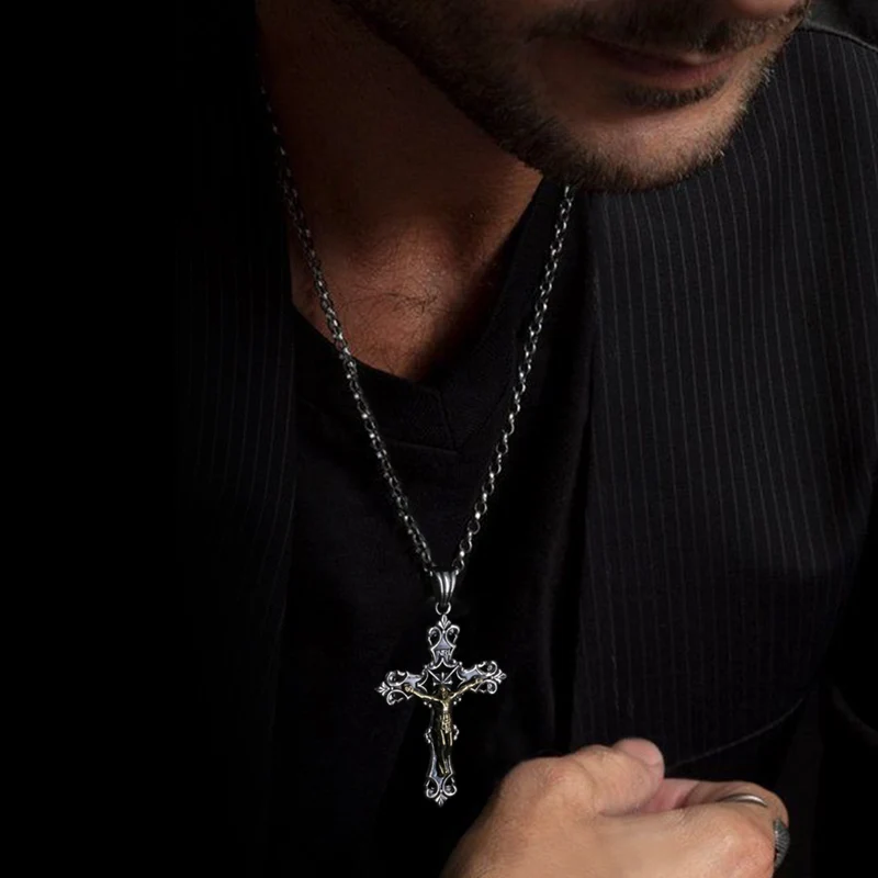 silver cross necklaces