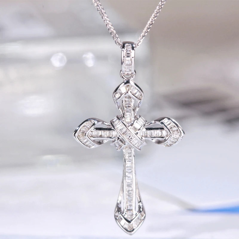 silver cross necklaces