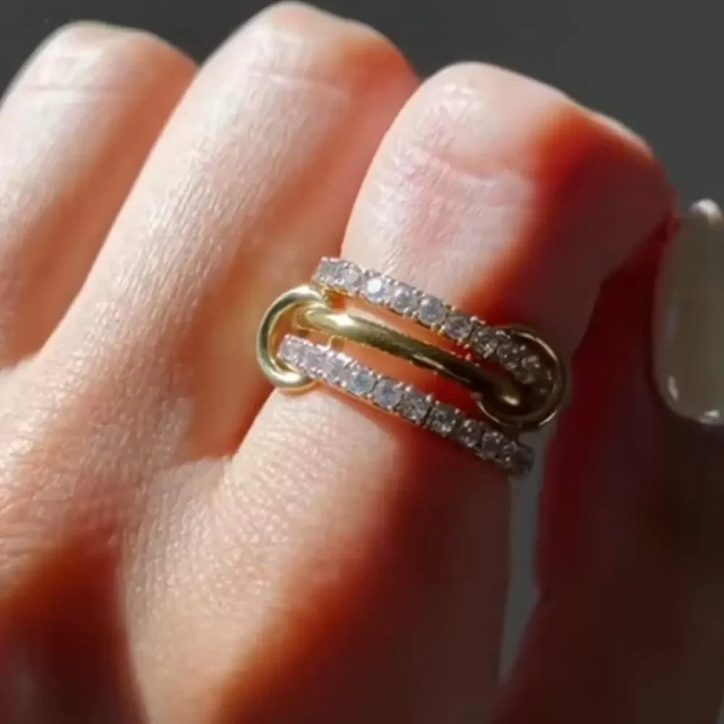 gold stackable rings for women