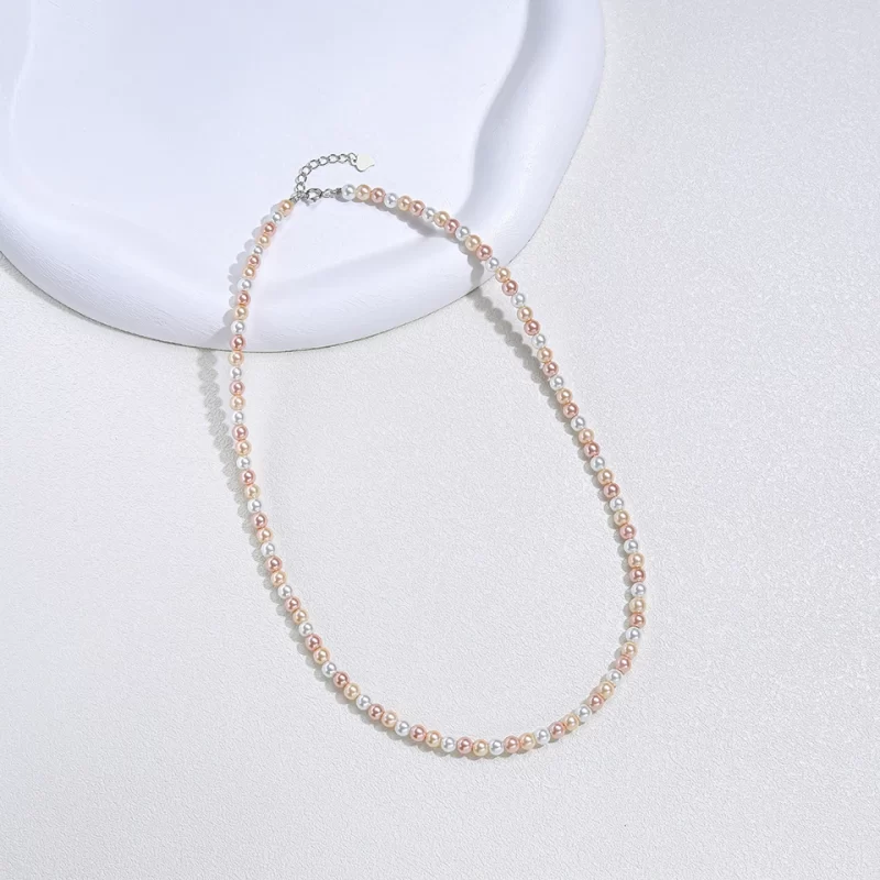silver pearl necklaces