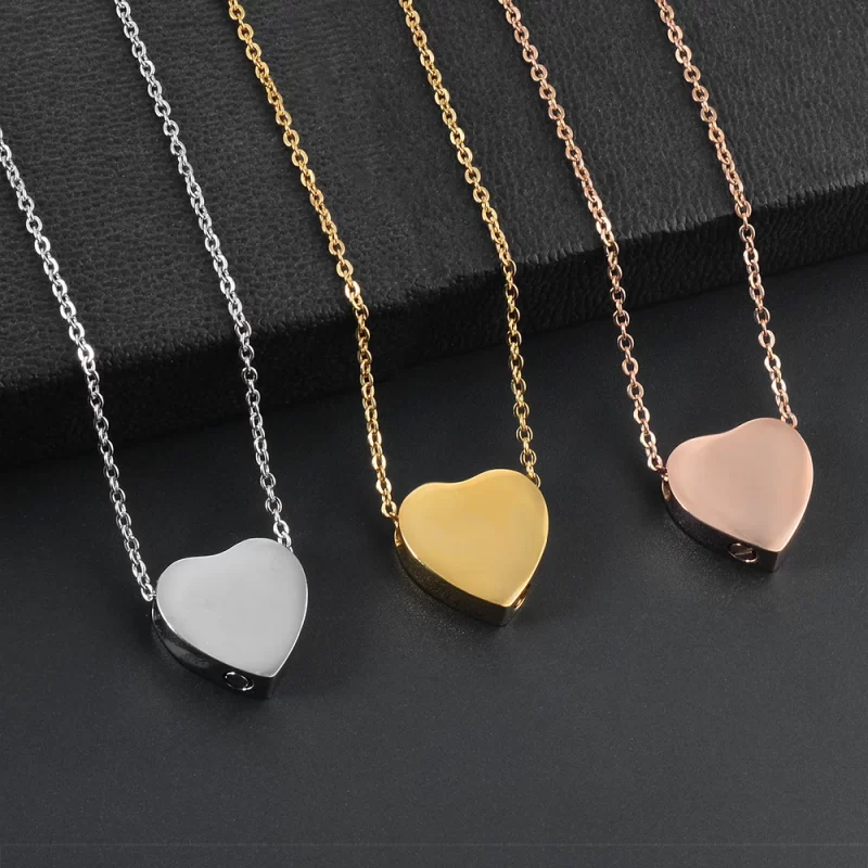 gold heart necklaces