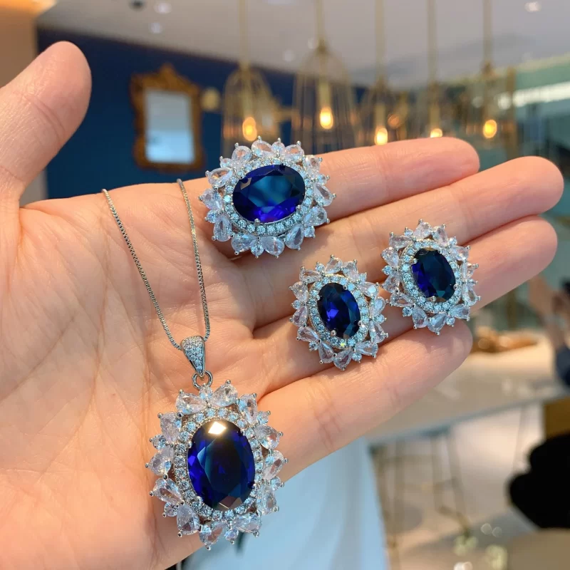 sapphire and diamond necklaces